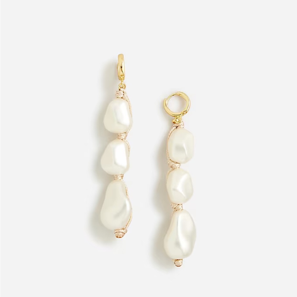J.Crew Pearl rope linear earrings *DONATING FRIDAY*